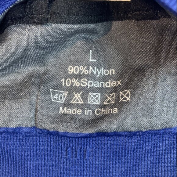 Vibe Sports Strappy Blue Sports Bra Womens Large Nylon/Spandex - Picture 6 of 7